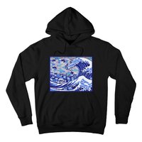 Blue Cats Wave For Kamala Funny Gift Hoodie