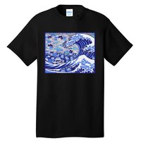 Blue Cats Wave For Kamala Funny Gift Tall T-Shirt