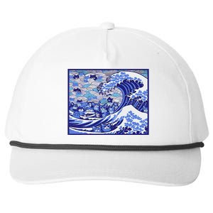 Blue Cats Wave For Kamala Funny Gift Snapback Five-Panel Rope Hat