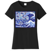 Blue Cats Wave For Kamala Funny Gift Women's T-Shirt