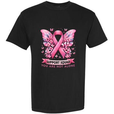 Breast Cancer Warrior Breast Cancer Awareness Support Squad Garment-Dyed Heavyweight T-Shirt