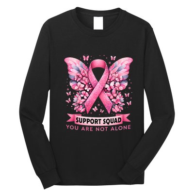 Breast Cancer Warrior Breast Cancer Awareness Support Squad Long Sleeve Shirt