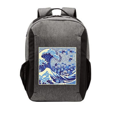 Blue Cats Wave For Kamala Funny Cat Lady Vector Backpack