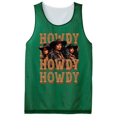 Black Cowgirls Western Rodeo Melanin Black History Howdy Mesh Reversible Basketball Jersey Tank