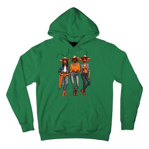 Black Cowgirl Western Rodeo Melanin Black History Texas Hoodie