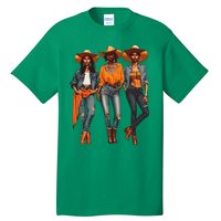 Black Cowgirl Western Rodeo Melanin Black History Texas Tall T-Shirt