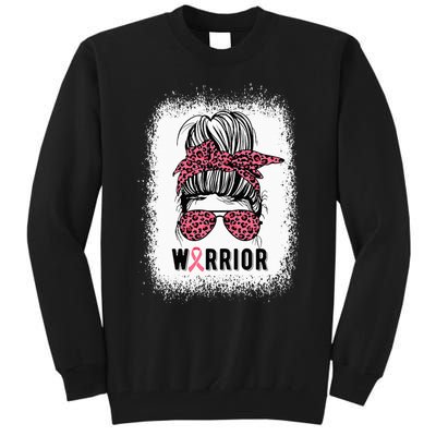 Breast Cancer Warrior Pink Ribbon Breast Cancer Awareness Tall Sweatshirt