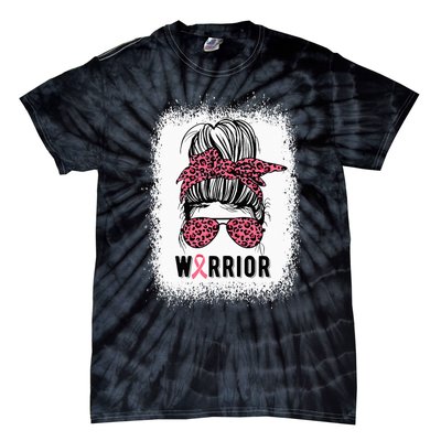 Breast Cancer Warrior Pink Ribbon Breast Cancer Awareness Tie-Dye T-Shirt