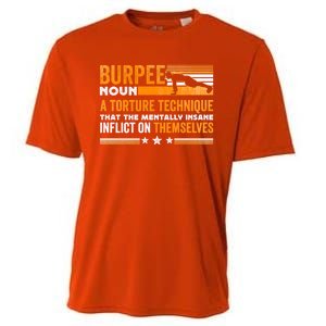 Burpee Calisthenics Workout Gift Cooling Performance Crew T-Shirt