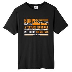 Burpee Calisthenics Workout Gift Tall Fusion ChromaSoft Performance T-Shirt