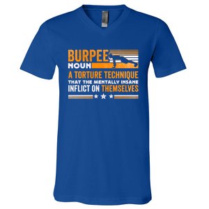 Burpee Calisthenics Workout Gift V-Neck T-Shirt