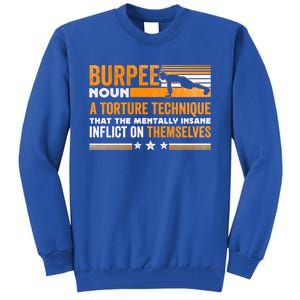 Burpee Calisthenics Workout Gift Tall Sweatshirt