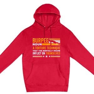 Burpee Calisthenics Workout Gift Premium Pullover Hoodie