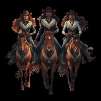Black Cowgirl Western Rodeo Melanin Black History Texas 16 in Basic Backpack