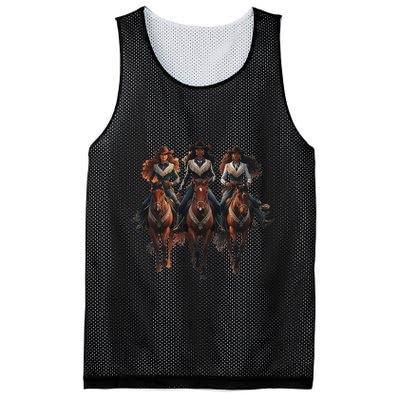 Black Cowgirl Western Rodeo Melanin Black History Texas Mesh Reversible Basketball Jersey Tank
