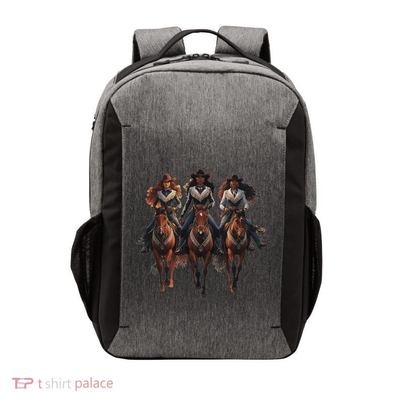 Black Cowgirl Western Rodeo Melanin Black History Texas Vector Backpack