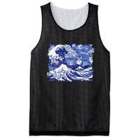 Blue Cats Wave For Kamala Funny Cat Lovers Kamala Harris Mesh Reversible Basketball Jersey Tank