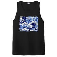 Blue Cats Wave For Kamala Funny Cat Owners Kamala Harris PosiCharge Competitor Tank