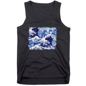 Blue Cats Wave For Kamala Funny Cat Owners Kamala Harris Tank Top