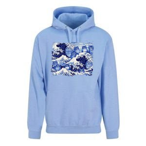 Blue Cats Wave For Kamala Funny Cat Owners Kamala Harris Unisex Surf Hoodie