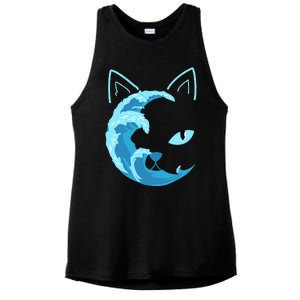 Blue Cats Wave For Kamala Funny Blue Wave Of Cat Ladies Ladies PosiCharge Tri-Blend Wicking Tank