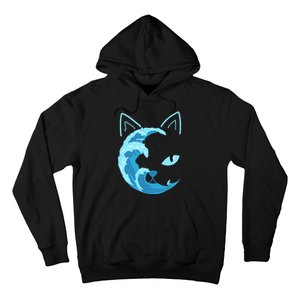 Blue Cats Wave For Kamala Funny Blue Wave Of Cat Ladies Hoodie