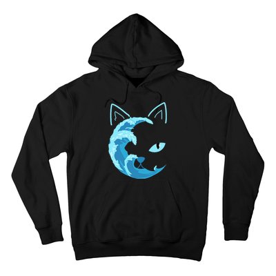 Blue Cats Wave For Kamala Funny Blue Wave Of Cat Ladies Hoodie