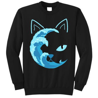 Blue Cats Wave For Kamala Funny Blue Wave Of Cat Ladies Sweatshirt