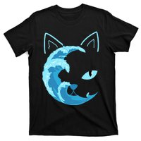 Blue Cats Wave For Kamala Funny Blue Wave Of Cat Ladies T-Shirt