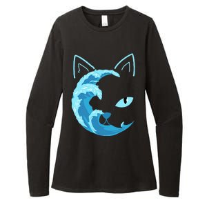 Blue Cats Wave For Kamala Funny Blue Wave Of Cat Ladies Womens CVC Long Sleeve Shirt