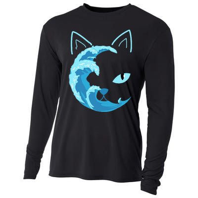 Blue Cats Wave For Kamala Funny Blue Wave Of Cat Ladies Cooling Performance Long Sleeve Crew