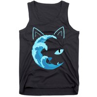 Blue Cats Wave For Kamala Funny Blue Wave Of Cat Ladies Tank Top