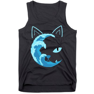 Blue Cats Wave For Kamala Funny Blue Wave Of Cat Ladies Tank Top