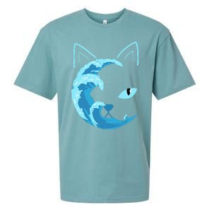 Blue Cats Wave For Kamala Funny Blue Wave Of Cat Ladies Sueded Cloud Jersey T-Shirt