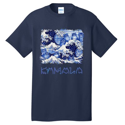 Blue Cats Wave Childless Cat Lady For Kama 2024 Tall T-Shirt