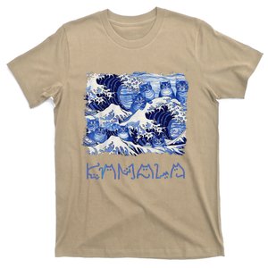 Blue Cats Wave Childless Cat Lady For Kama 2024 T-Shirt