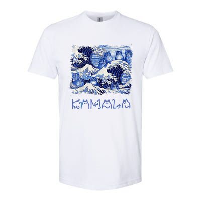 Blue Cats Wave Childless Cat Lady For Kama 2024 Softstyle CVC T-Shirt