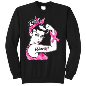 Breast Cancer Warrior Pink Ribbon Breast Cancer Awareness Sweatshirt