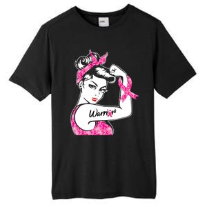 Breast Cancer Warrior Pink Ribbon Breast Cancer Awareness Tall Fusion ChromaSoft Performance T-Shirt