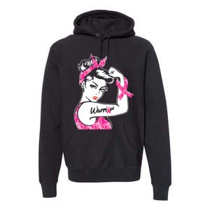 Breast Cancer Warrior Pink Ribbon Breast Cancer Awareness Premium Hoodie