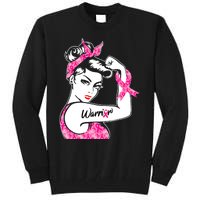 Breast Cancer Warrior Pink Ribbon Breast Cancer Awareness Tall Sweatshirt