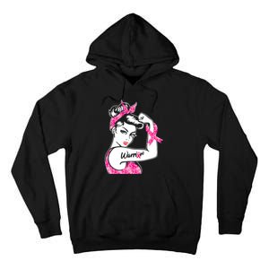 Breast Cancer Warrior Pink Ribbon Breast Cancer Awareness Tall Hoodie