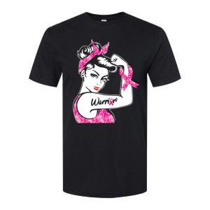 Breast Cancer Warrior Pink Ribbon Breast Cancer Awareness Softstyle CVC T-Shirt