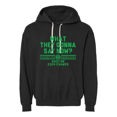 Boston Champs What They Gonna Say Now Garment-Dyed Fleece Hoodie