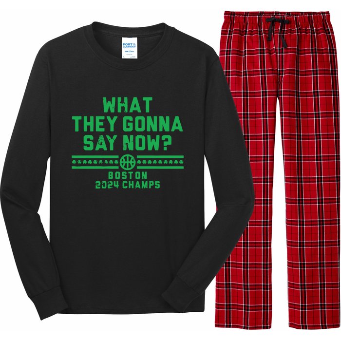 Boston Champs What They Gonna Say Now Long Sleeve Pajama Set