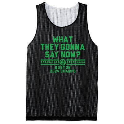 Boston Champs What They Gonna Say Now Mesh Reversible Basketball Jersey Tank