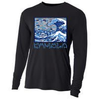 Blue Cats Wave Childless Cat Lady For Kama 2024 Cooling Performance Long Sleeve Crew