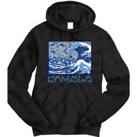 Blue Cats Wave Childless Cat Lady For Kama 2024 Tie Dye Hoodie