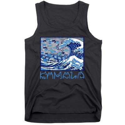 Blue Cats Wave Childless Cat Lady For Kama 2024 Tank Top