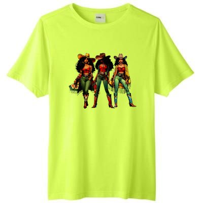 Black Cowgirl Western Rodeo Melanin Juneteenth Tall Fusion ChromaSoft Performance T-Shirt